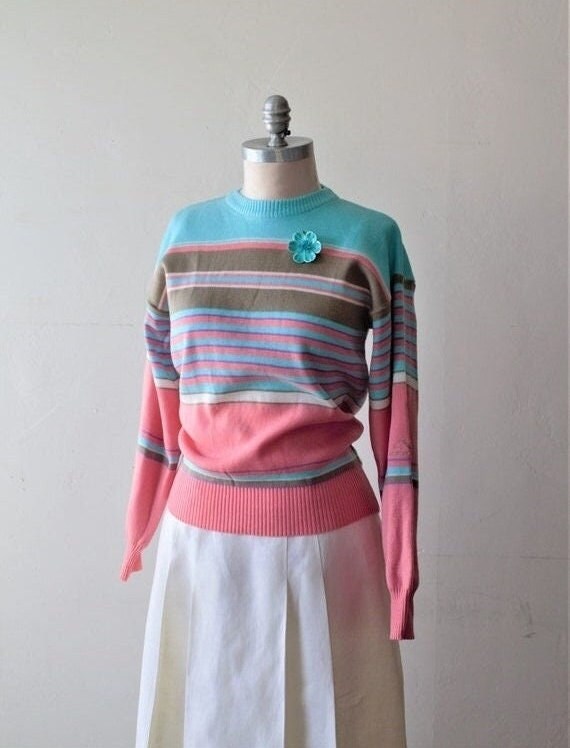 80s Jordache Jeans Sweater Secretary Dress Knit Sw