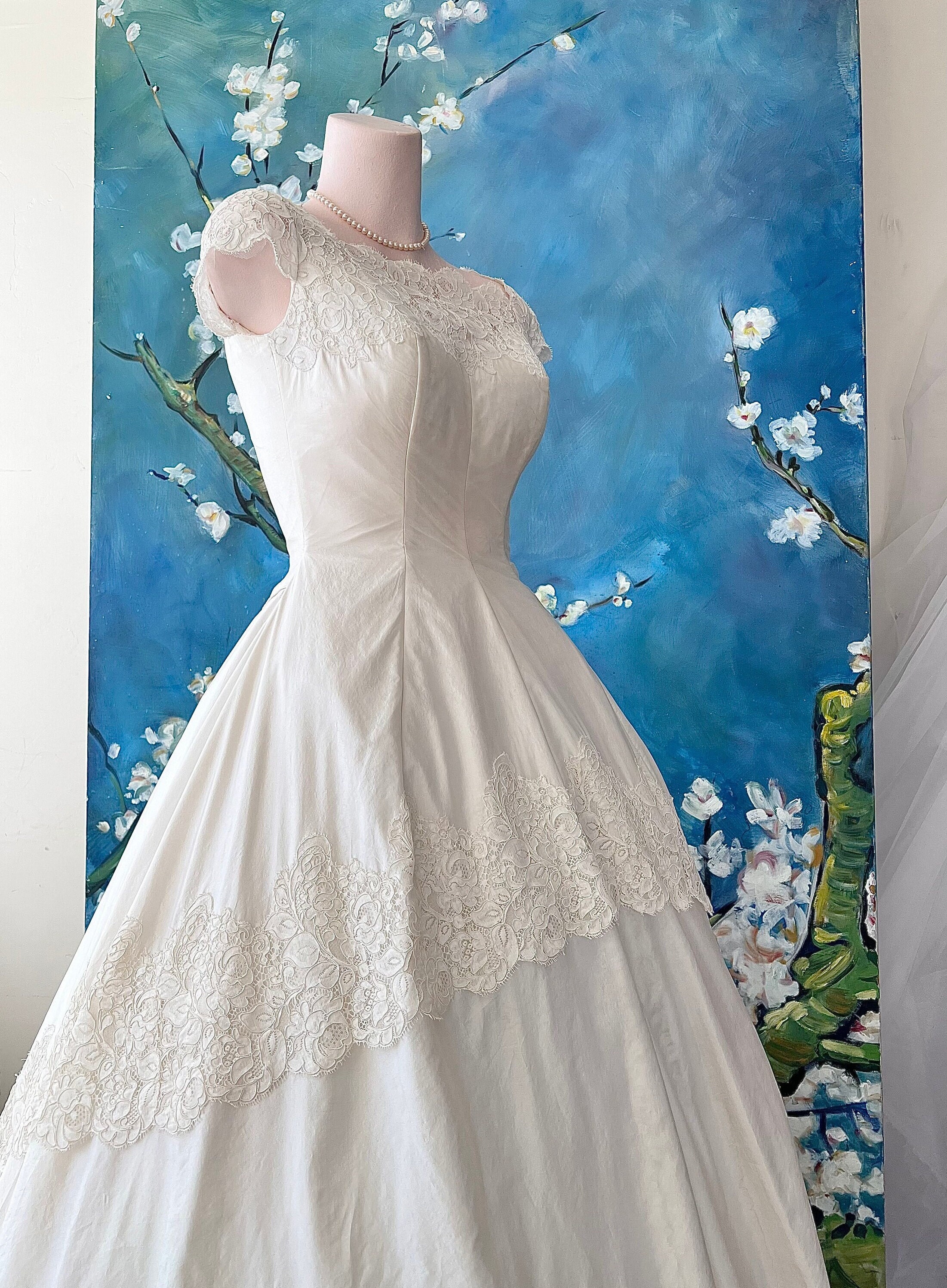 Vintage dior wedding clearance dress for sale