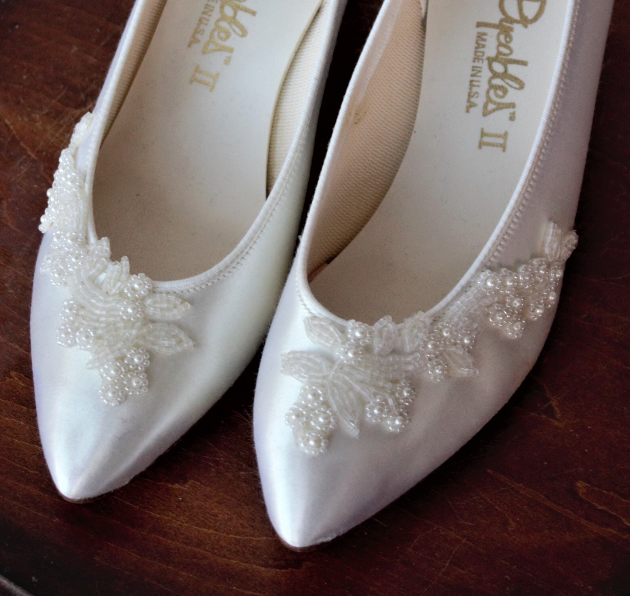 Bridal Heels Wedding Heels Bridal Shoes 80s Pumps Beaded | Etsy