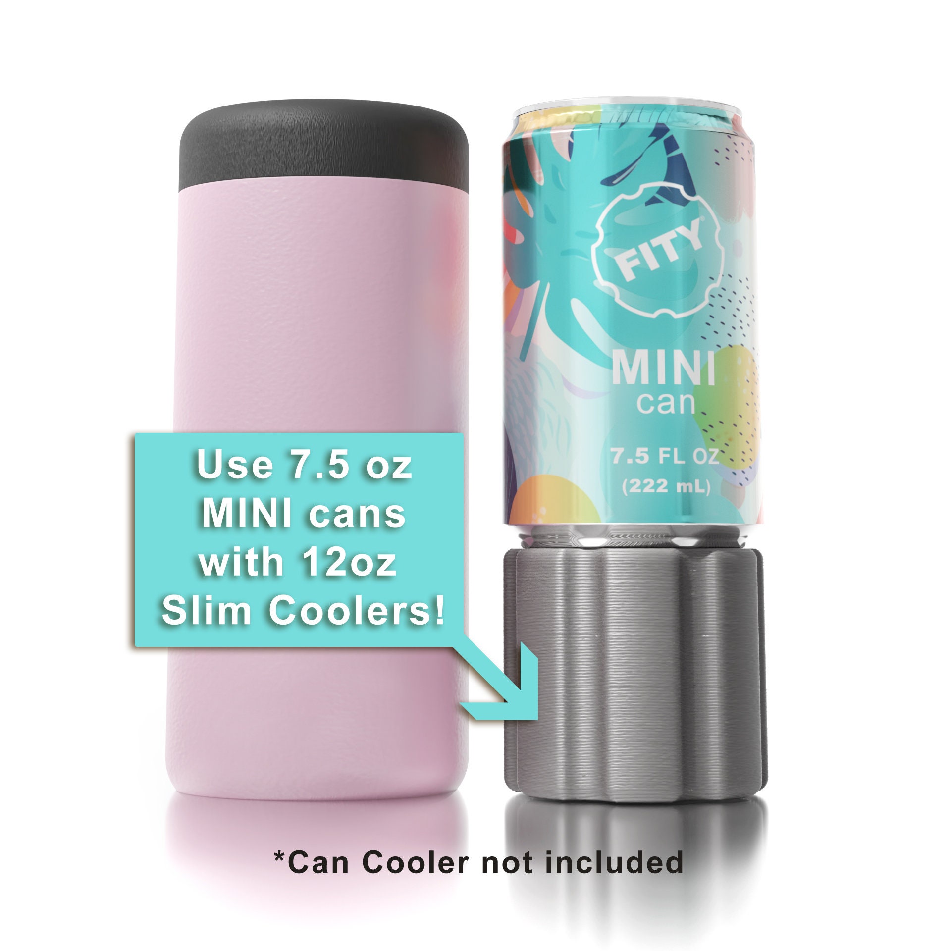 Slim 2 Pack A Short 7.5oz 222ml Slim Can Adapter for 12oz 355ml Slim Can  Coolers Compatible With YETI Miir Camelbak -  Singapore