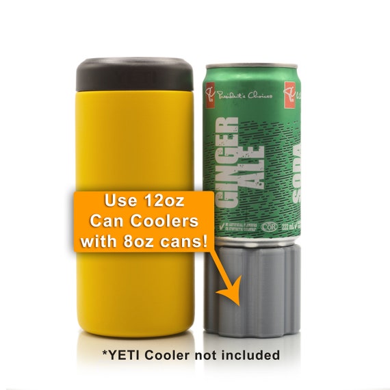 Fity Slim 2 Pack A Short 8oz 222ml Slim Can Adapter for 12oz 355ml Tall Slim  YETI Can Coolers 