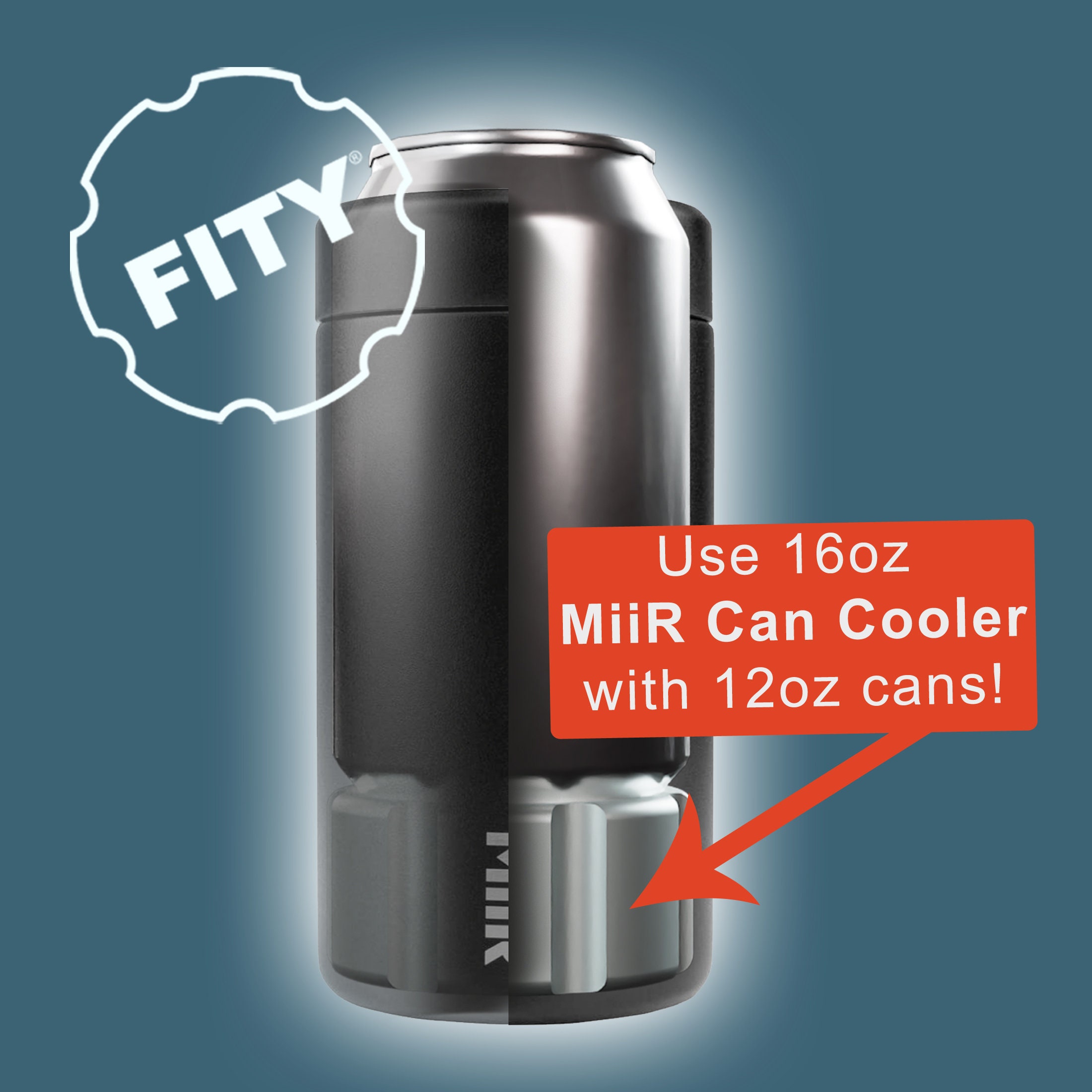 FITY 2 Pack A 12oz Can Adapter for the 16oz YETI and Miir Tall