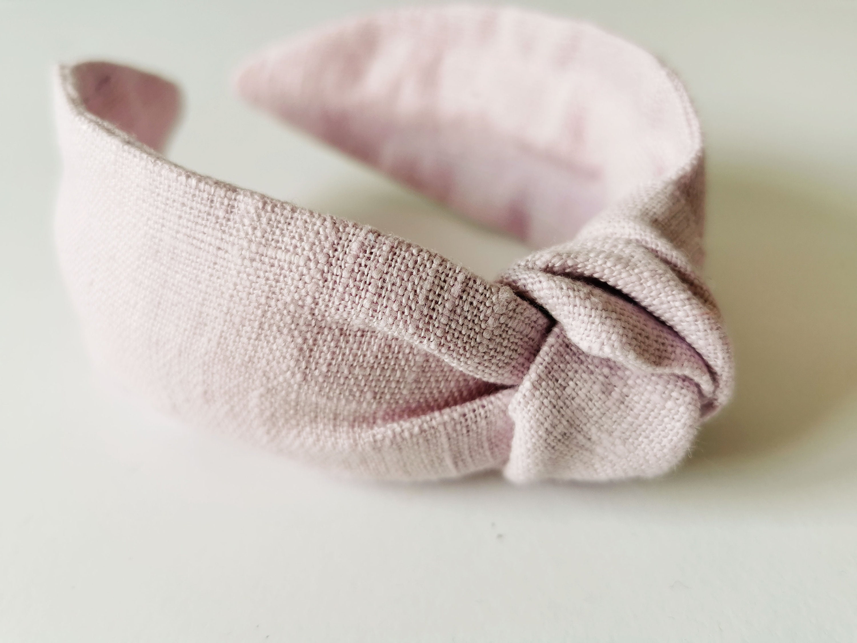 NWT - Nectar linen topknot headband linen blend fabric top knot headband basic style hairband  main image 3