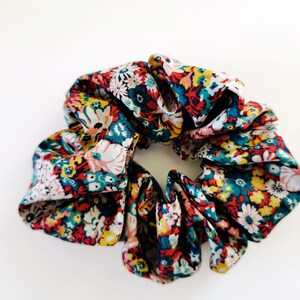 Liberty of London Knotted Headband Floral, Headband Mask Scrunchie Set, Designer Top Knot Headbands, Womens Wide Headband Floral image 8