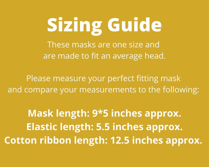 Toile Face Mask, Set Of 3, Washable Fabric Face Mask image 10