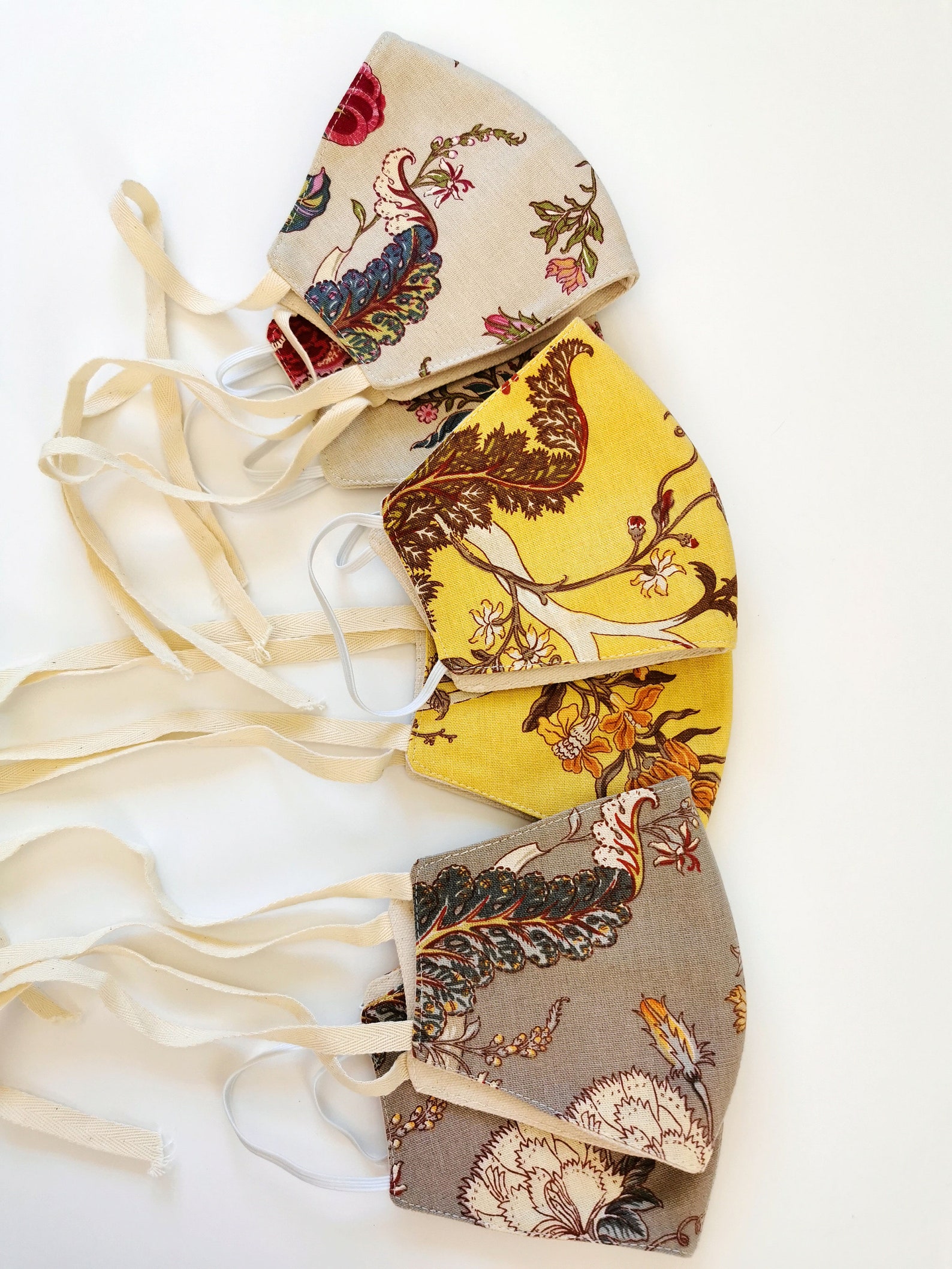 Womens Floral Face Masks Womens Face Mask Pack Floral Cotton Etsy