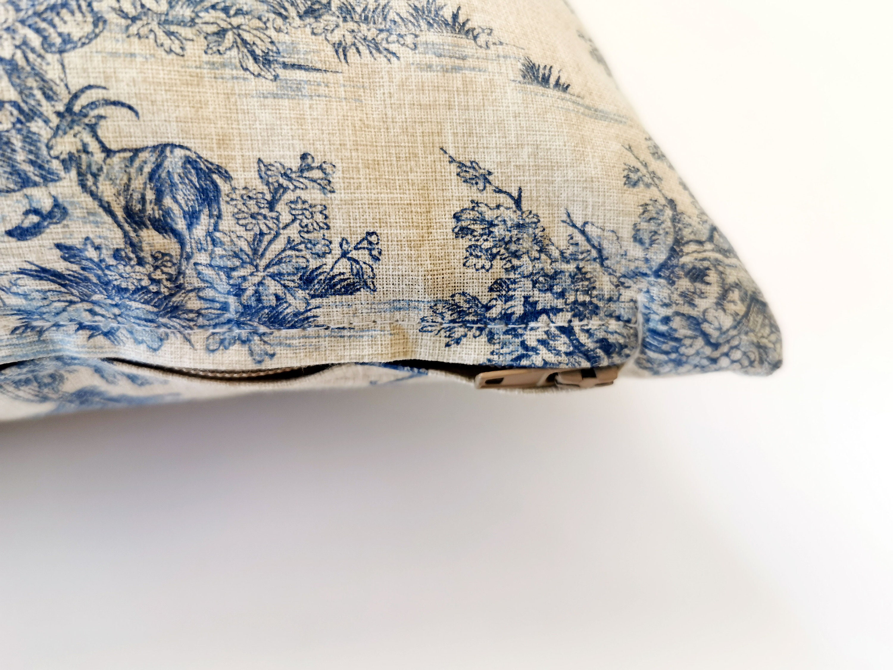 Toile De Jouy Pillow Cover Blue French Toile Pillow 20x20 Etsy UK