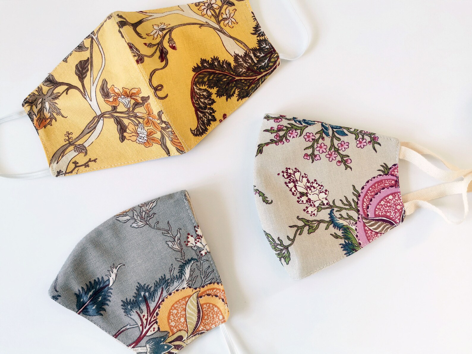 Womens Floral Face Masks Womens Face Mask Pack Floral Cotton Etsy