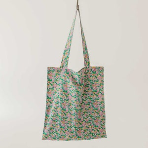 Liberty of London Tote, Market Bag Reusable, Floral Tote Bag, Cute Tote Bag with Pocket, Liberty Library Bag, Cotton Fabric Tote Bags image 6