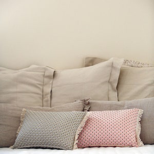 Art Deco Style Pillow Cover, Art Deco Fan Cushion, Beige Lumbar Throw Pillow image 9
