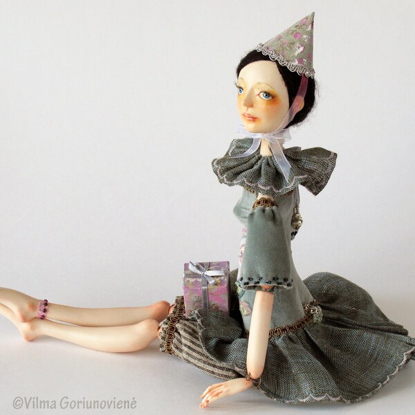 OOAK Art doll "Alice's Birthday"