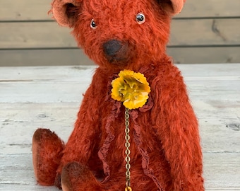 Artist teddy bear OOAK handmade mohair teddy “Bruno”