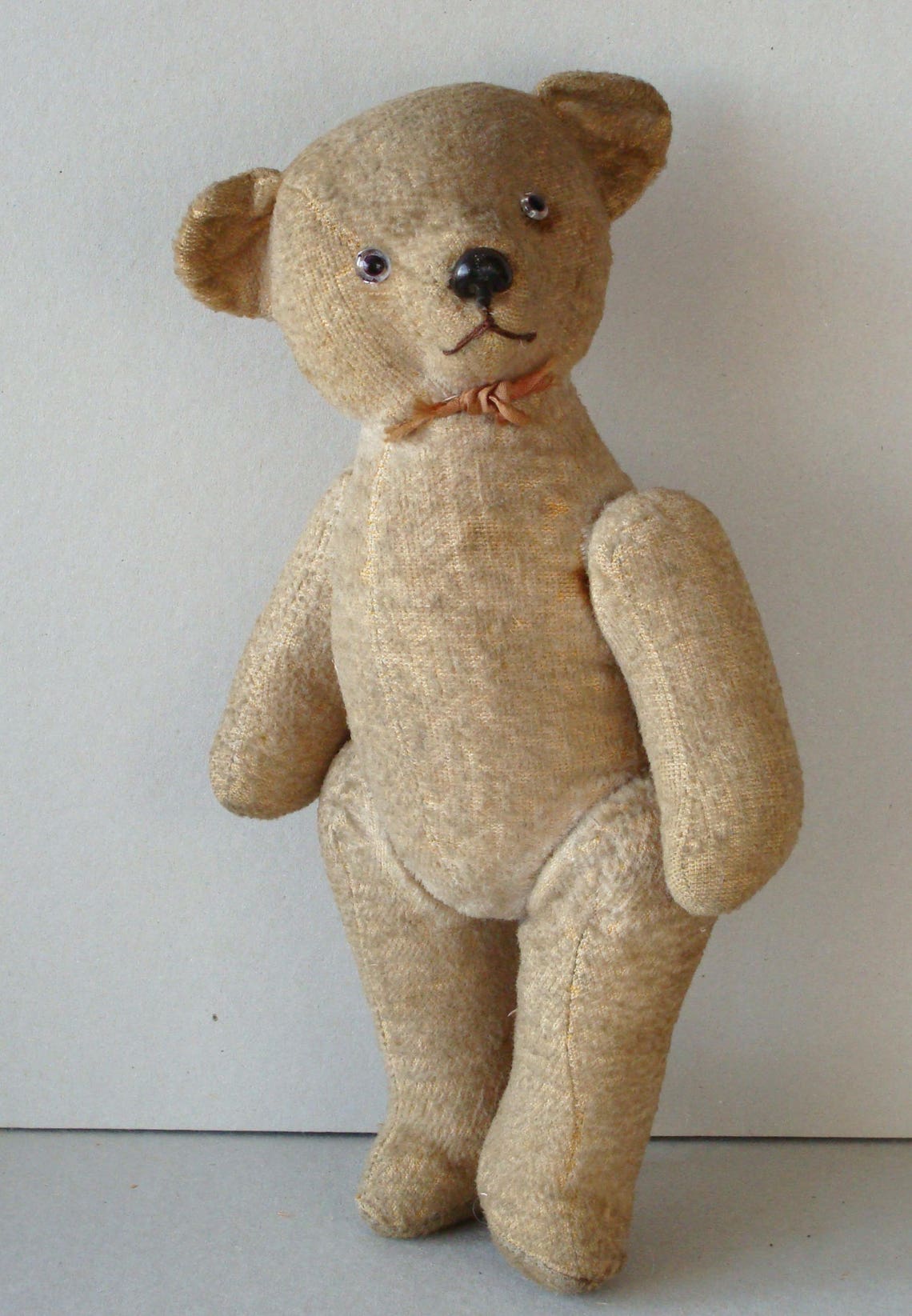 Antique plush teddy bear stuffed with straw French vintage Etsy
