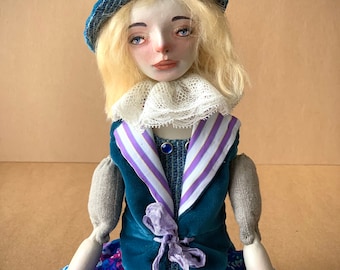 Art doll OOAK handmade doll “ Amber “