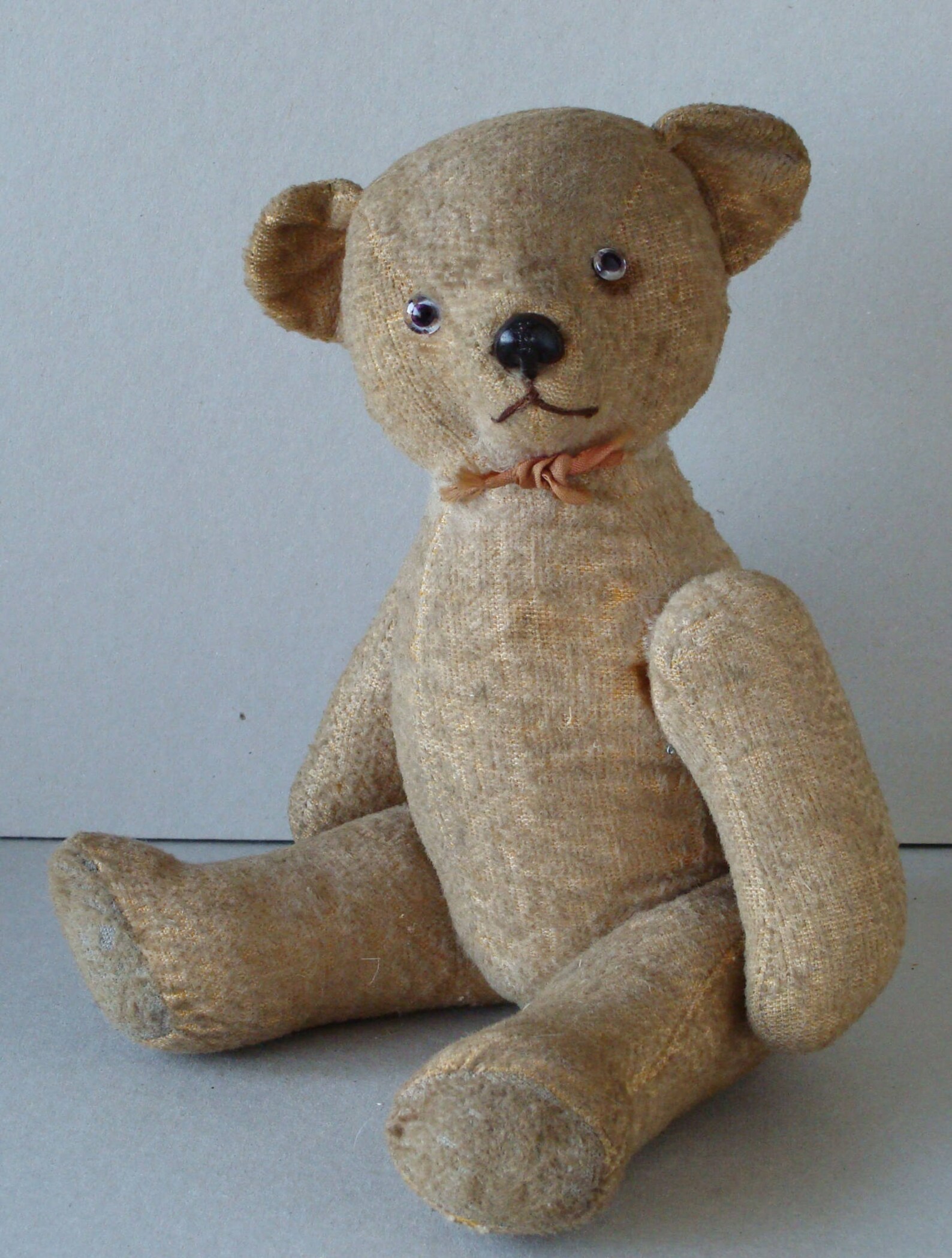 Antique plush teddy bear stuffed with straw French vintage | Etsy