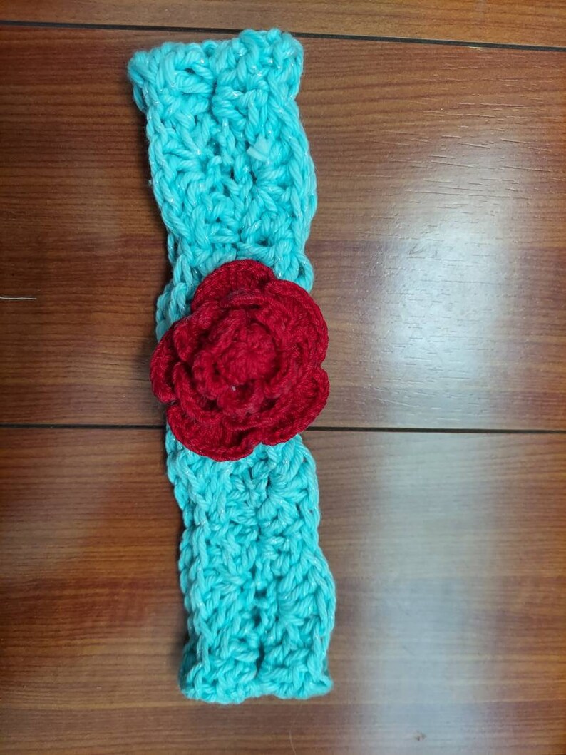Cotton Kids Crocheted Ear Warmer Headband // Natural Fibers // Etsy