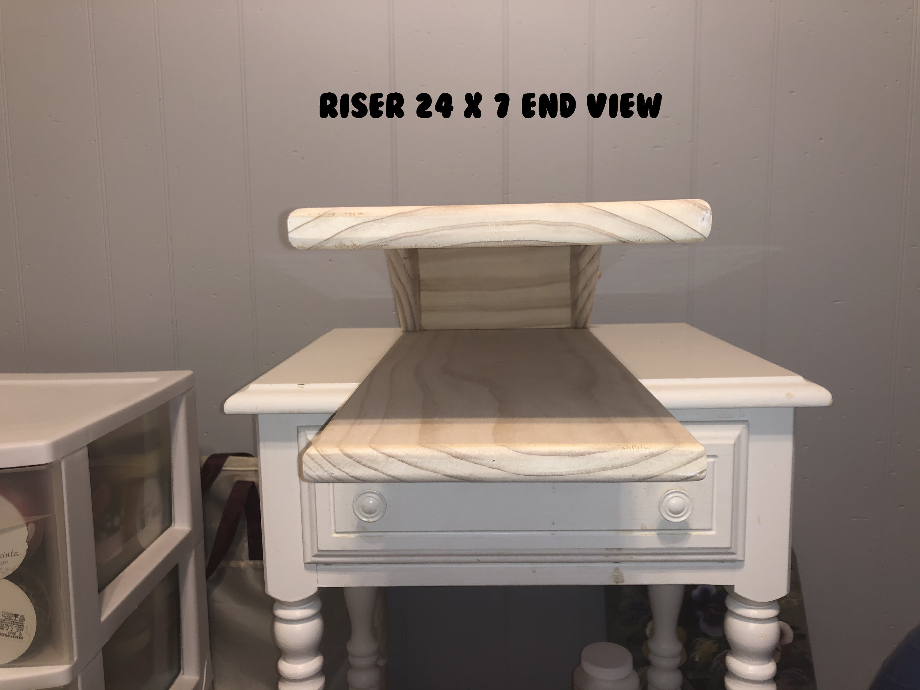 Solid Wood Embroidery or Sewing Machine Riser With Drawer - Free Arm S –  The Southern Farmhouse