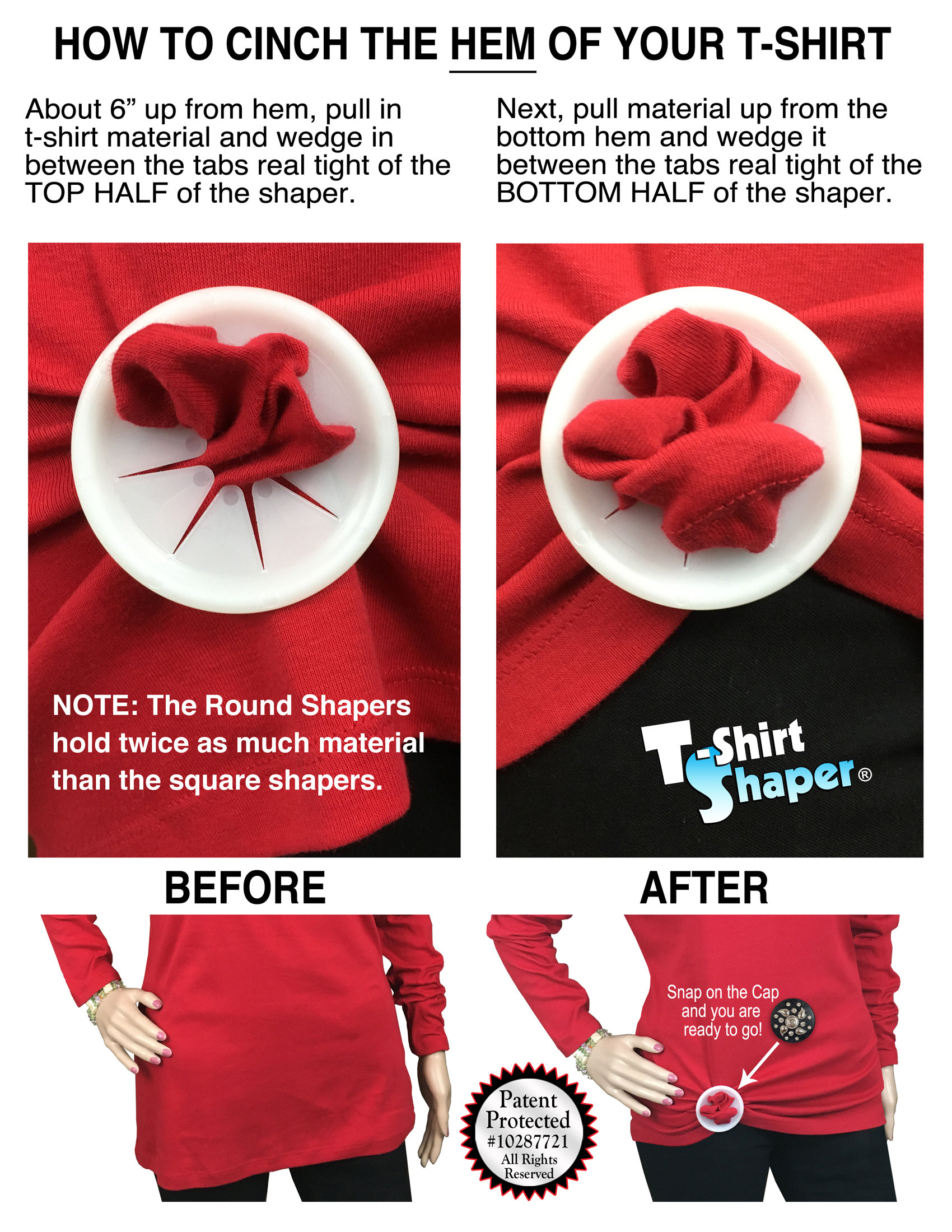T-shirt Cinch Clip T-shirt Shaper Shirt Clip Shape Your Baggy Loose Shirt  Use on Lularoe USA 