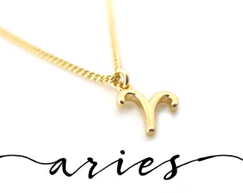 Petit collier Bélier, Bijoux du Zodiaque Bélier délicat, Pendentif Bélier En Or, Collier Bélier Zodiaque, Cadeau Bélier pour elle, Pendentif Zodiaque En Or
