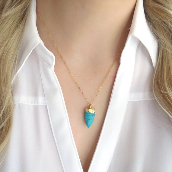 Turquoise Point Necklace