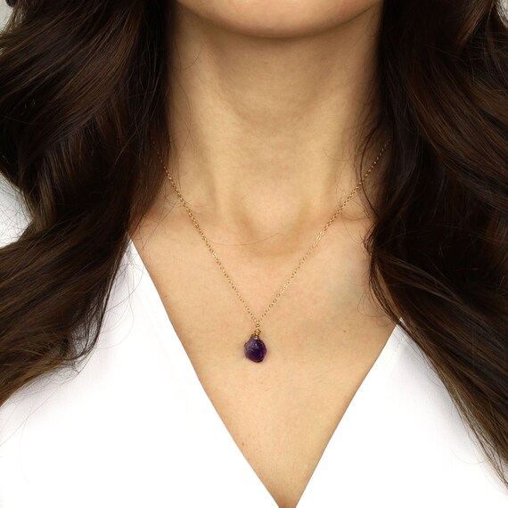 Raw Amethyst Necklace