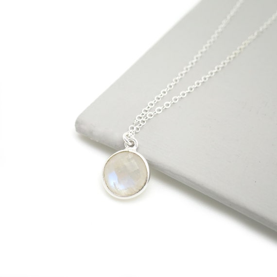 Collana Infinito Con Pietra Di Luna Arcobaleno In Argento 925 - Ciondolo Infinity Regalo Per Donne - Gioiello Significato Eterno Amore - 2