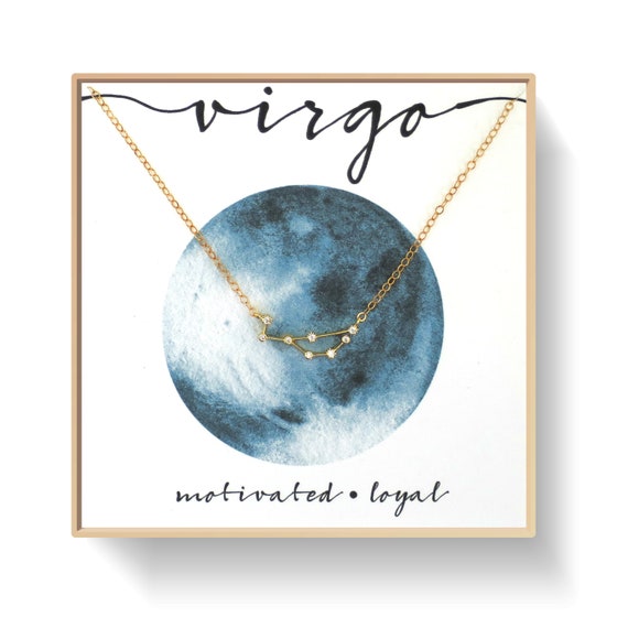 Gold Virgo Constellation Necklace