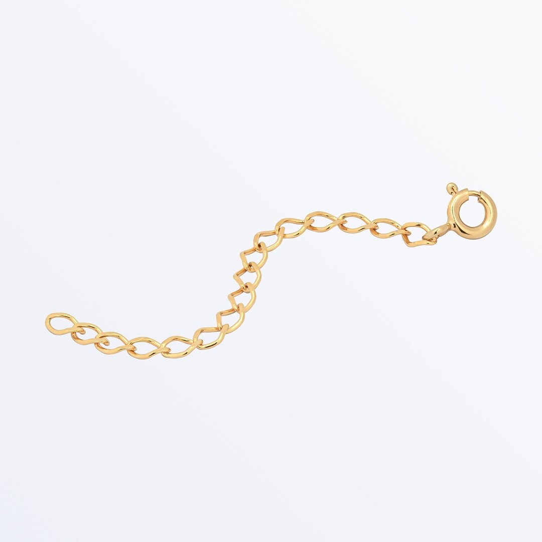Gold Chain Extender Two Inch Extender Gold Necklace Etsy