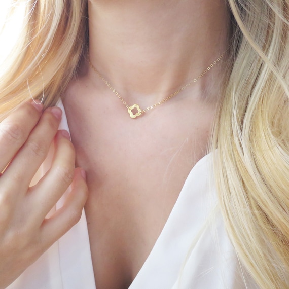 Gold Quadrifoil Necklace
