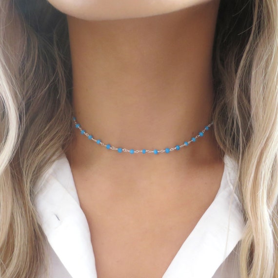 Beaded Turquoise Choker