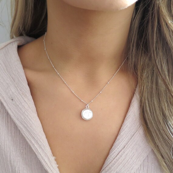 Silver Freshwater Pearl Necklace Silver 