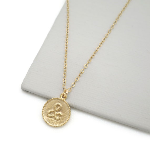 Gold Ampersand Necklace