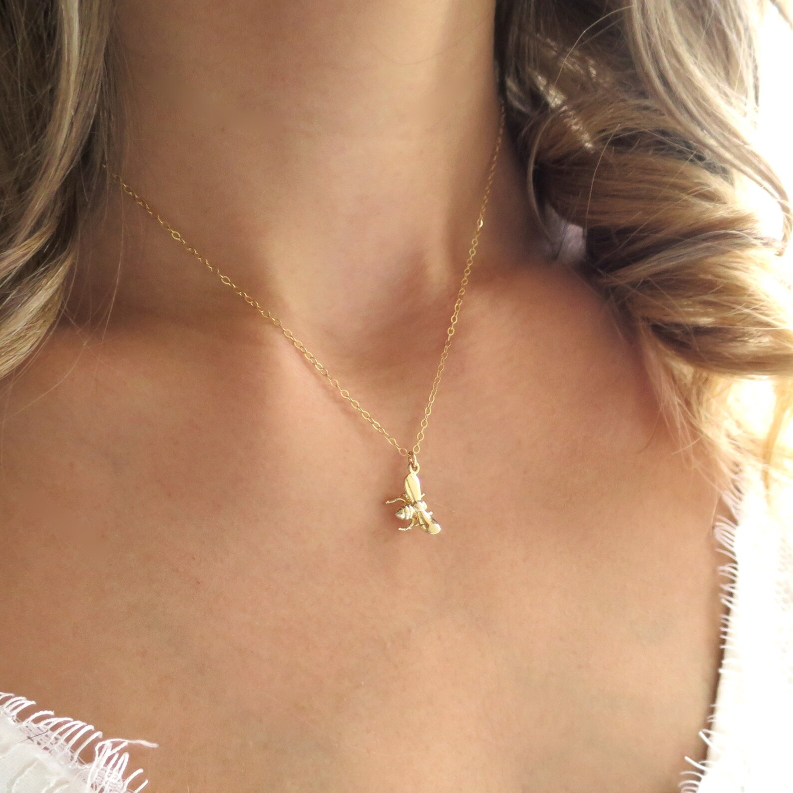 Petite Bee Necklace