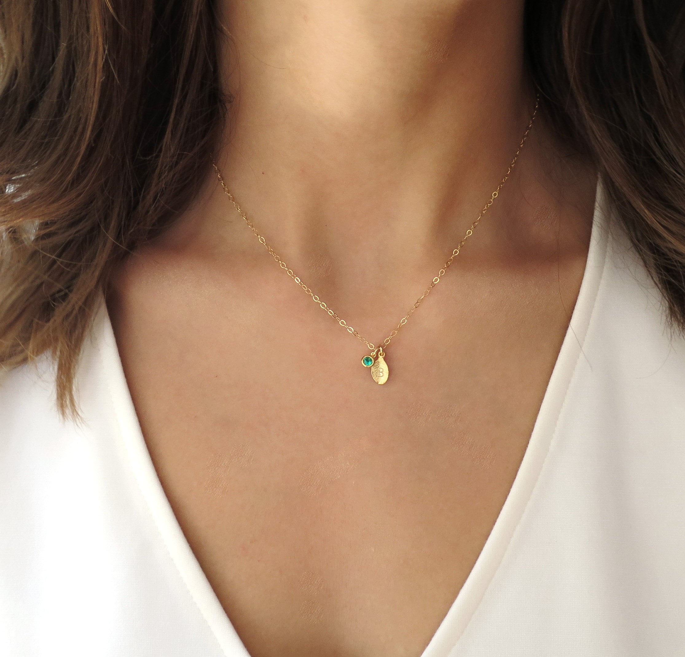 Gold Initial Necklace