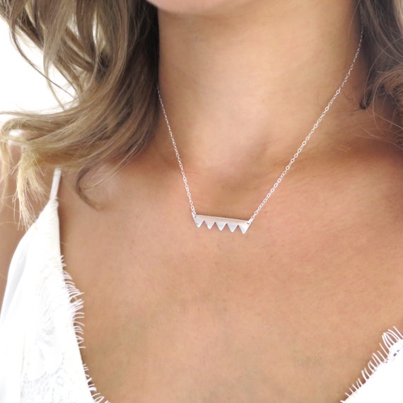 Sterling Silver Mountain Necklace