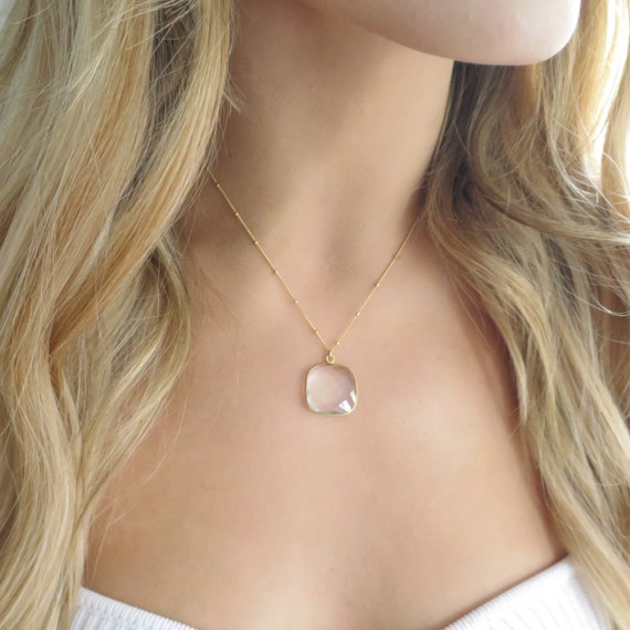 Crystal Square Necklace