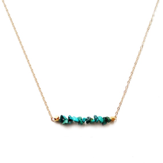 Turquoise Bar Necklace Turquoise 
