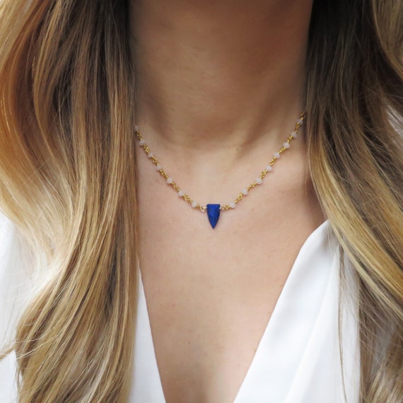 Lapis Lazuli Point on Rosary