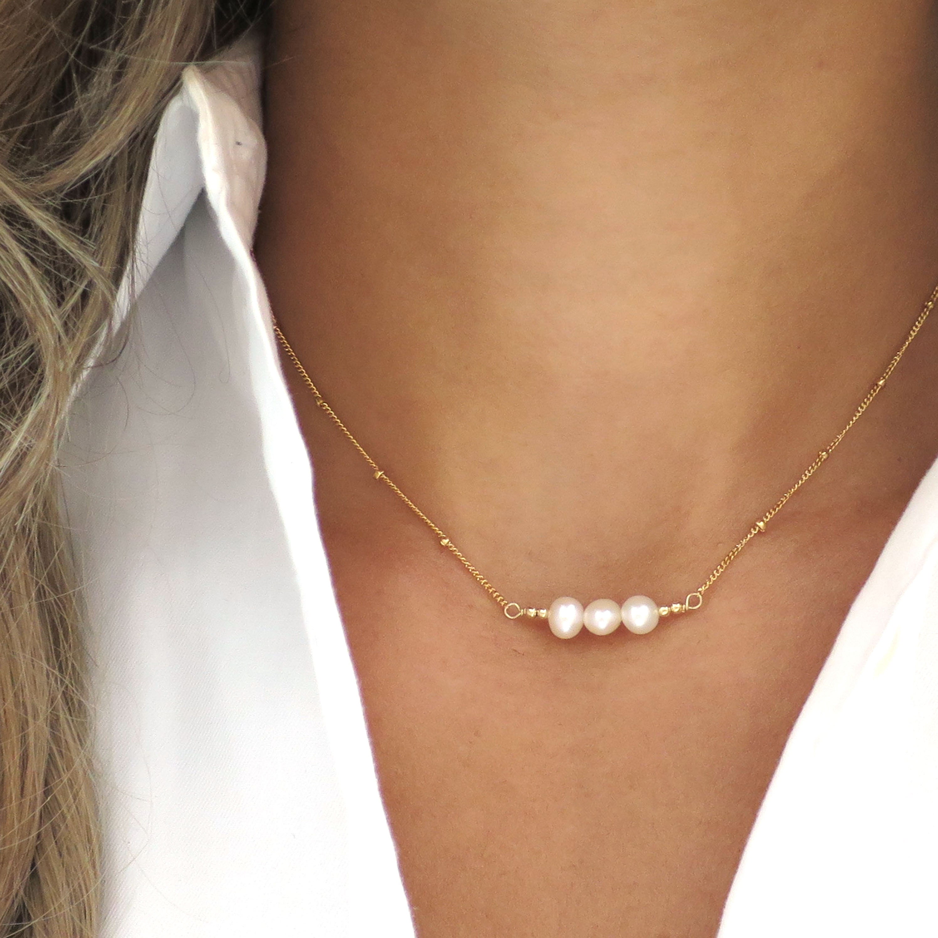 Add A Pearl 3-Pearl Starter Necklace – Bailey's Fine Jewelry