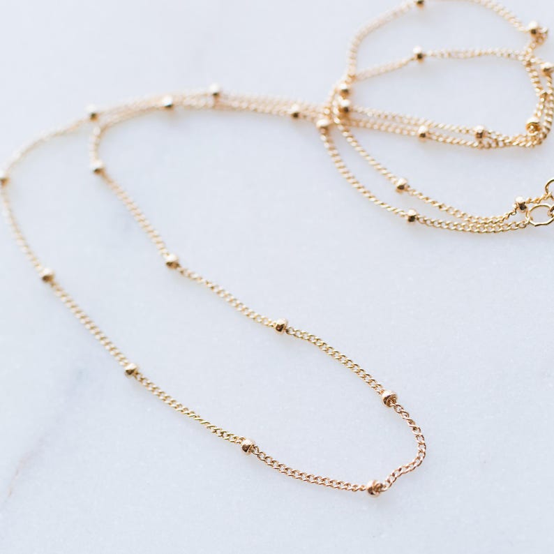 Satin Ball Short Necklace