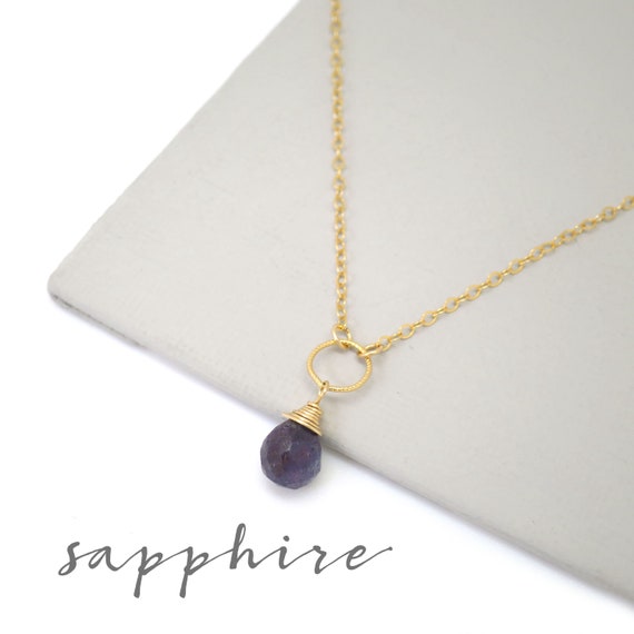 Dainty Sapphire Necklace