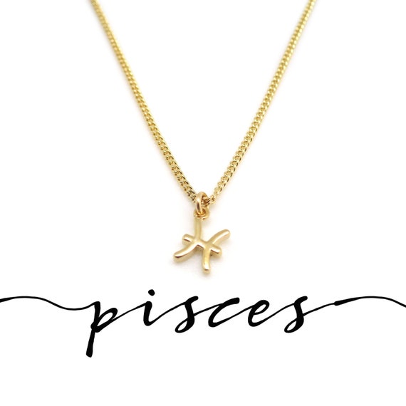 Gold Pisces Necklace