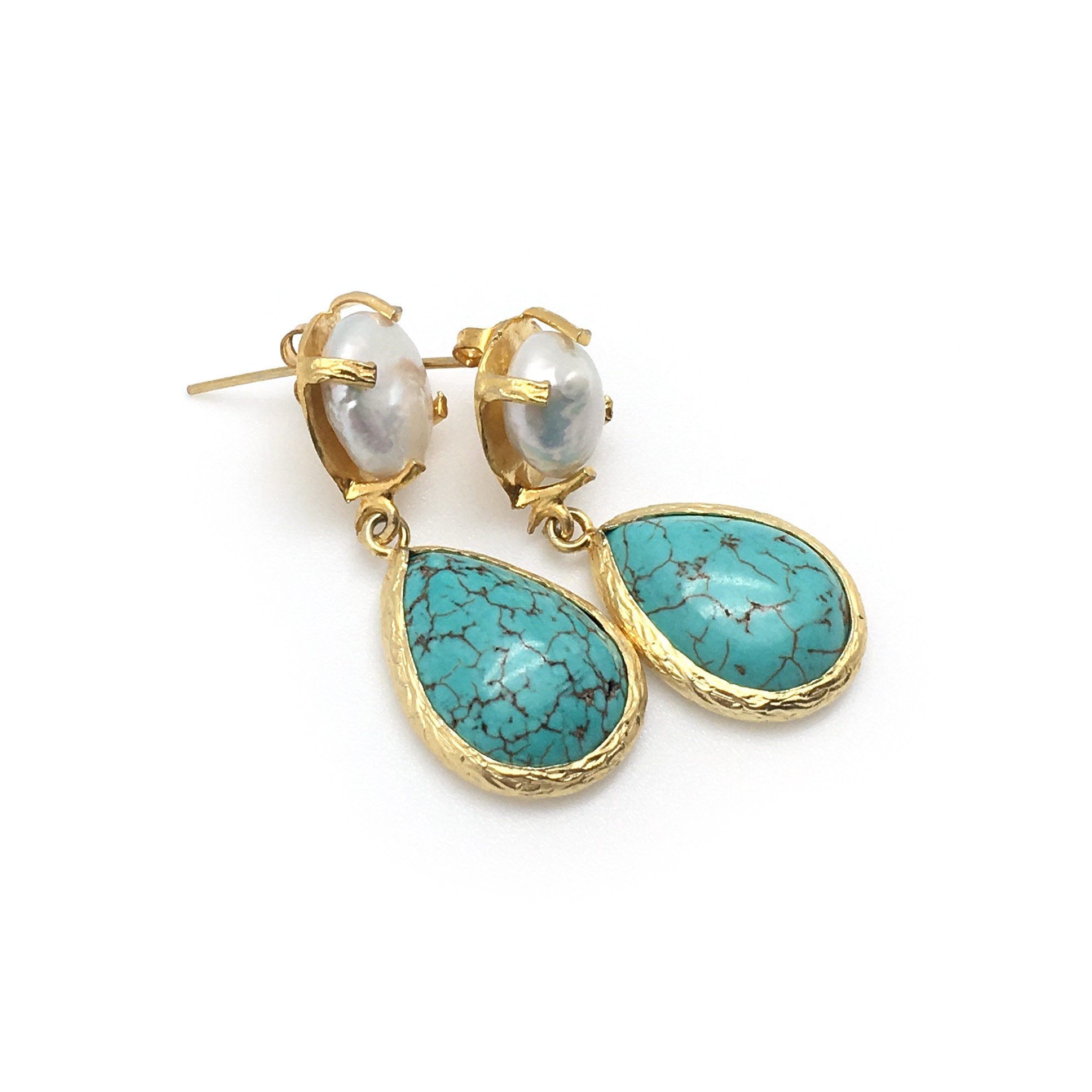 Turquoise earrings near me Clearance