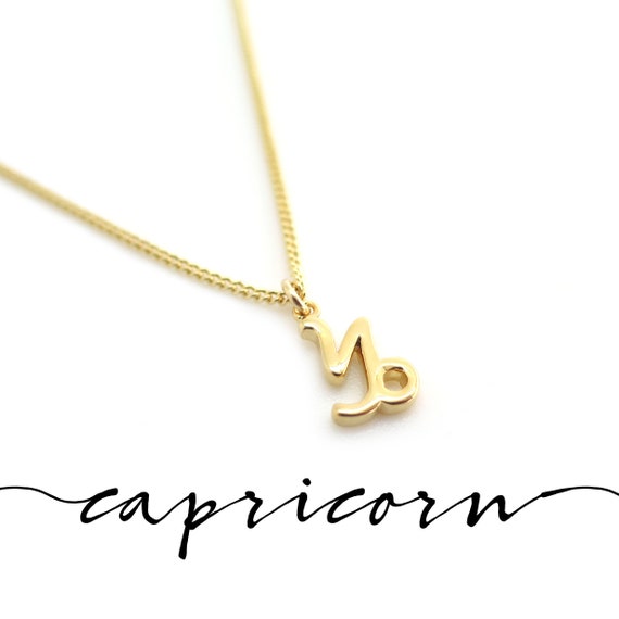 Gold Capricorn Jewelry Dainty Capricorn 