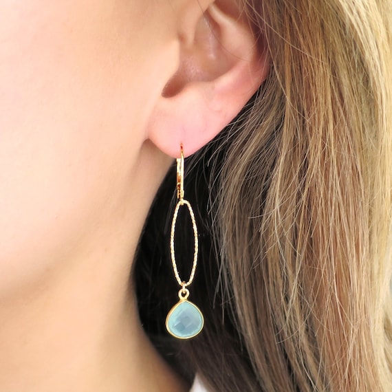 Upside Down Set Emerald Earrings In Black Gold - Gemrize