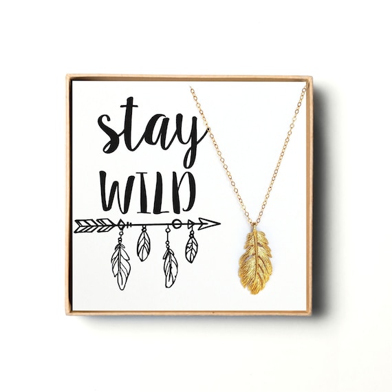 Stay Wild Feather Necklace