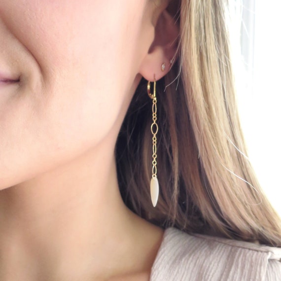 Mother of Pearl Dangle Earrings