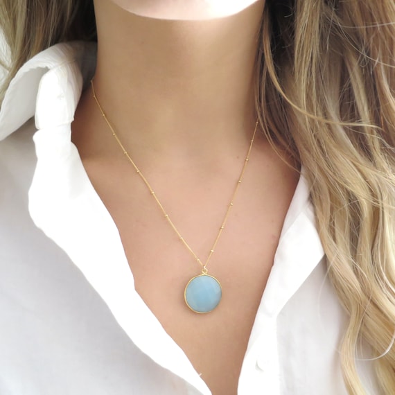 Chalcedony Crystal Necklace Chalcedony Crystal Necklace