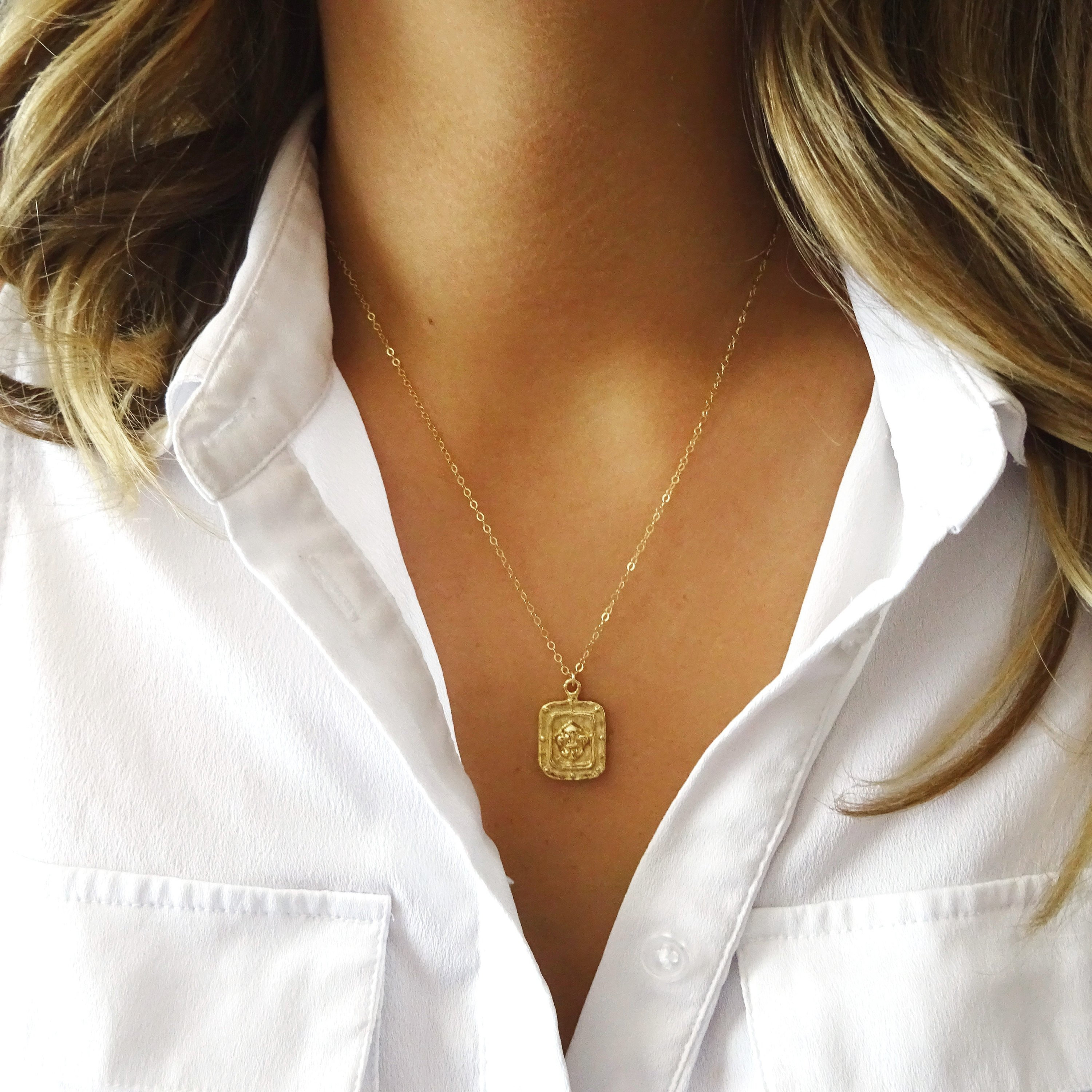 Gold Fleur De Lis Necklace Fleur De Lis 
