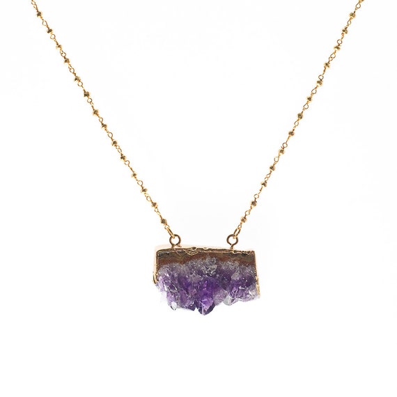 Raw Amethyst Necklace